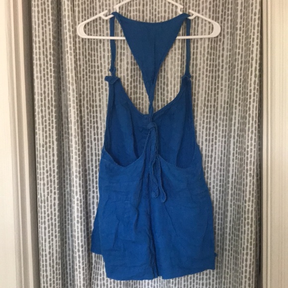 Button & twist-tie linen overall - Picture 2 of 2